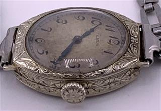 1921 ELGIN WATCH CO Lady's Wristwatch LADY ELGIN 444 18K White Gold 5dwt